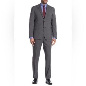JB Britches Logan Torino Grey Crossbone Two Button Notch Lapel 2 Piece Suit